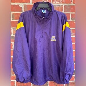 NCAA LSU Tigers 1/4 Zip Long Sleeve Purple & Gold XXL Pullover Jacket